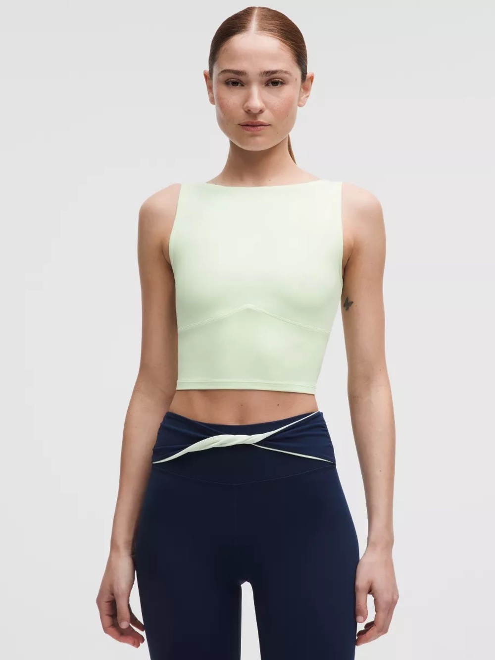 Lululemon Nulu Twist Back Top Matcha Magic
